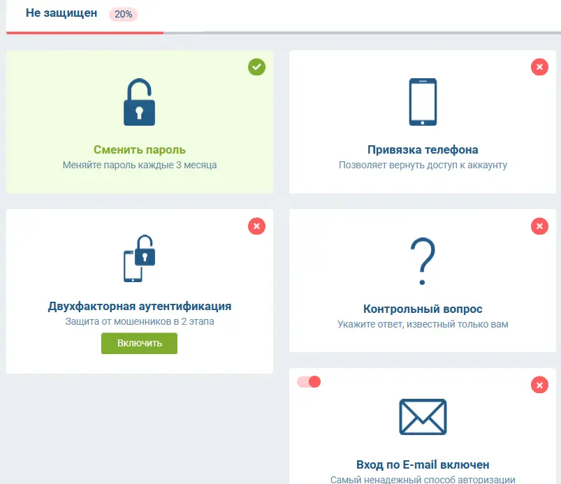 Безопасность аккаунта 1xBet Безопасность аккаунта 1xBet